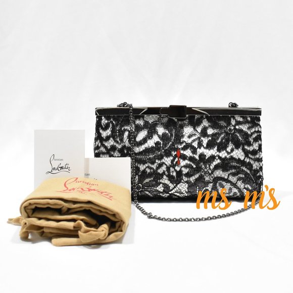 Christian Louboutin Handbags - NWT Christian Louboutin Lace Crossbody Clutch